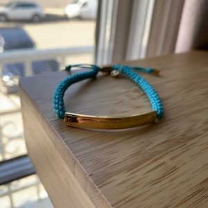 Michael Kors Teal Macrame Bracelet